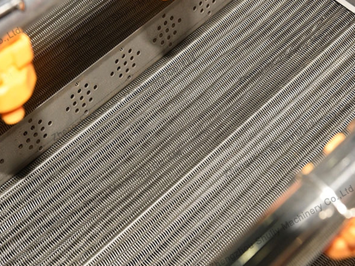 SL-800大蒜清洗机的工作原理是什么? 5 网带